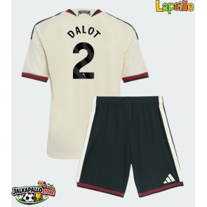 Manchester United Diogo Dalot #2 Kolmaspaita Lapsille 2026-27 Lyhythihainen (+ shortsit)